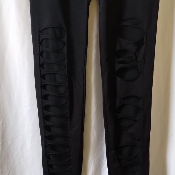 Fashion Nova Black Cut-Out Leggings - Picture 2 of 12